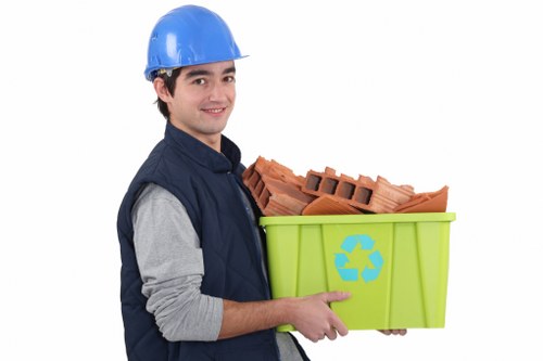 Recycling and donation process during house clearance in Blackfriars