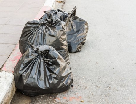 Recycling center receiving furniture materials in Blackfriars